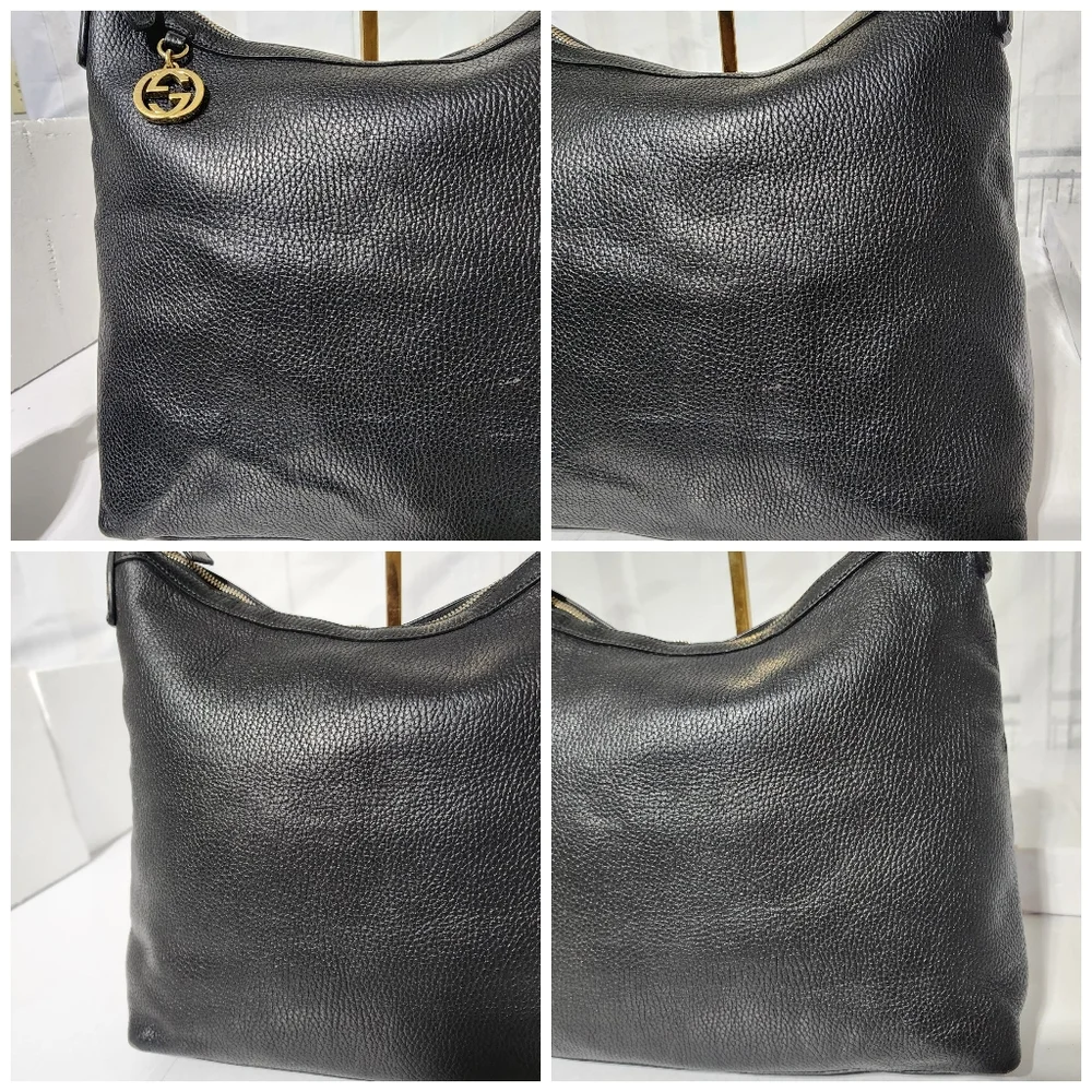 Gucci Interlocking G Hobo Bag Black